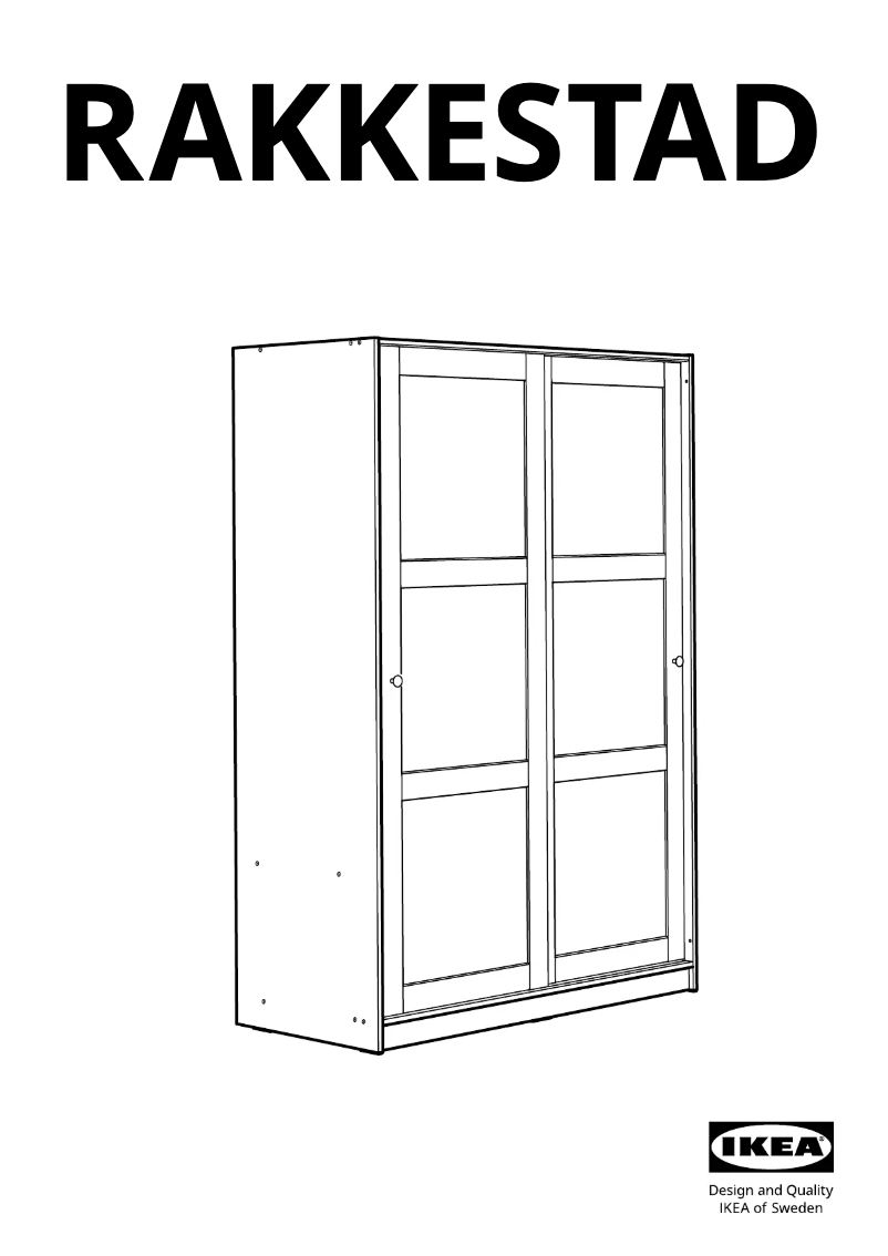 Image de la première page du manuel de l'appareil RAKKESTAD 404.537.68