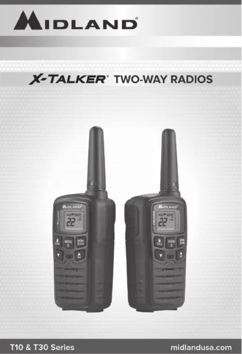 Page n°1 - Manuel utilisateur Midland X-Talker T30
