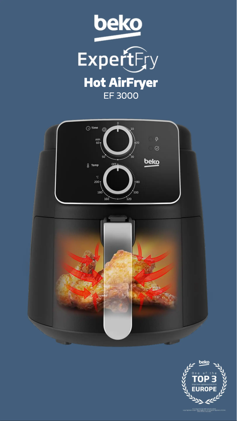 Page 1 de la notice Fiche technique Beko FRL 2242 B