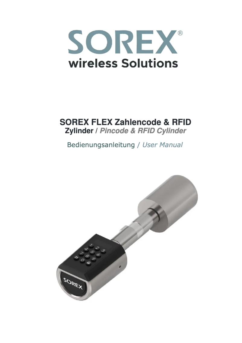 Image de la première page du manuel de l'appareil FLEX