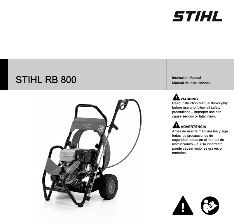 Page n°1 - Manuel utilisateur Stihl RB 800