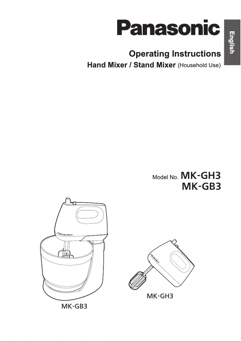 Image de la première page du manuel de l'appareil MK-GH3