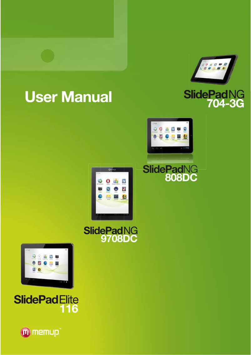 Image de la première page du manuel de l'appareil SlidePad NG-9708 DC