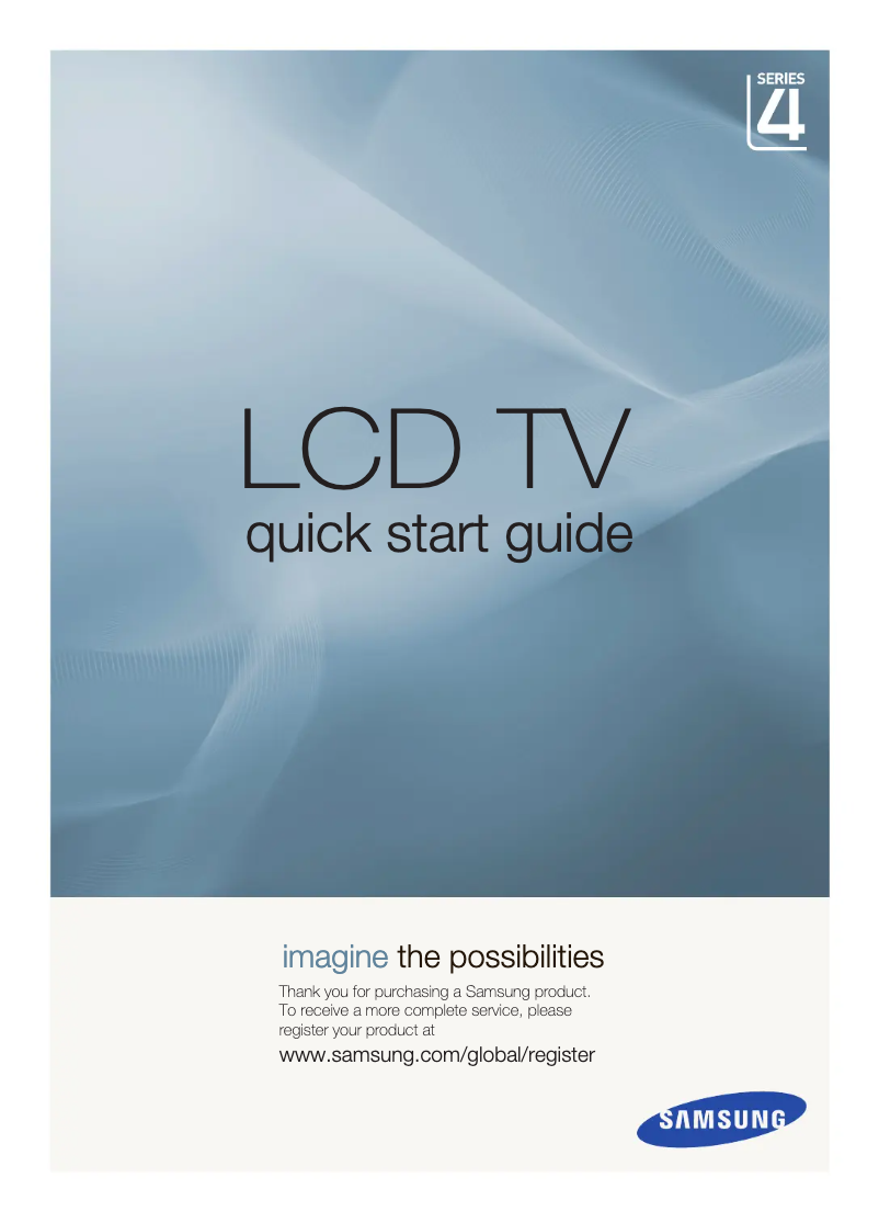 Page n°1 - Manuel utilisateur Samsung LE-32A436T1