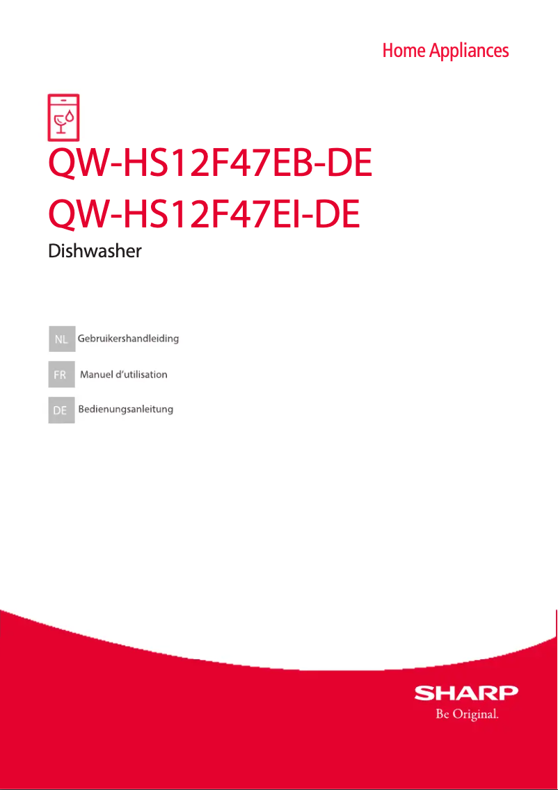 Page n°1 - Manuel utilisateur Sharp QW-HS12F47EB-DE