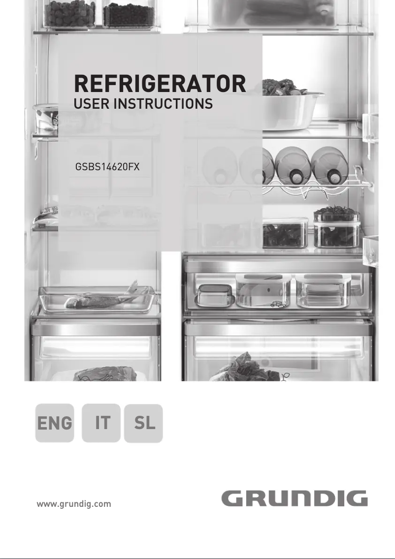 Page 1 de la notice Manuel utilisateur Grundig GSBS 14620 FX