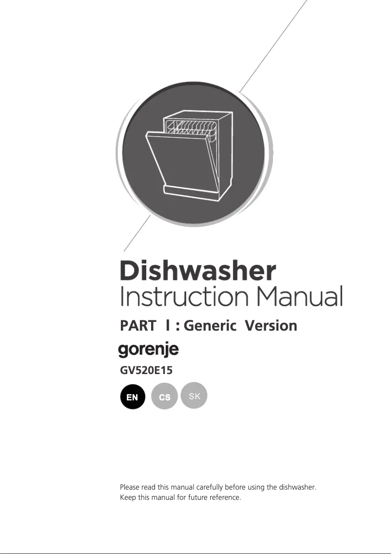 Page n°1 - Manuel utilisateur Gorenje GV520E15