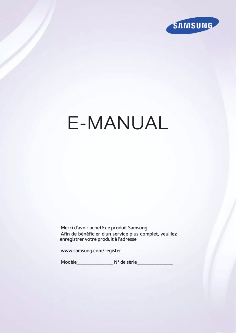 Image de la première page du manuel de l'appareil UA48H5203AK