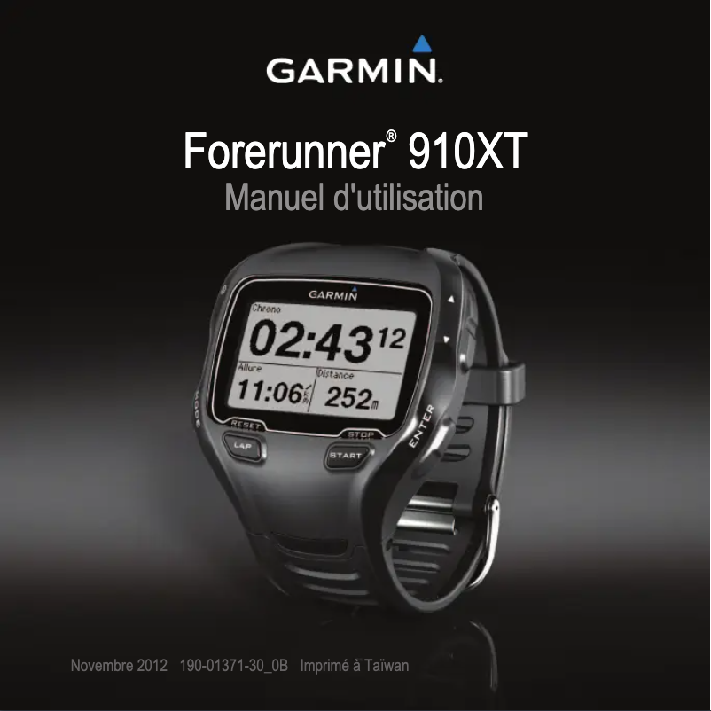 Page n°1 - Manuel utilisateur Garmin Forerunner 910XT