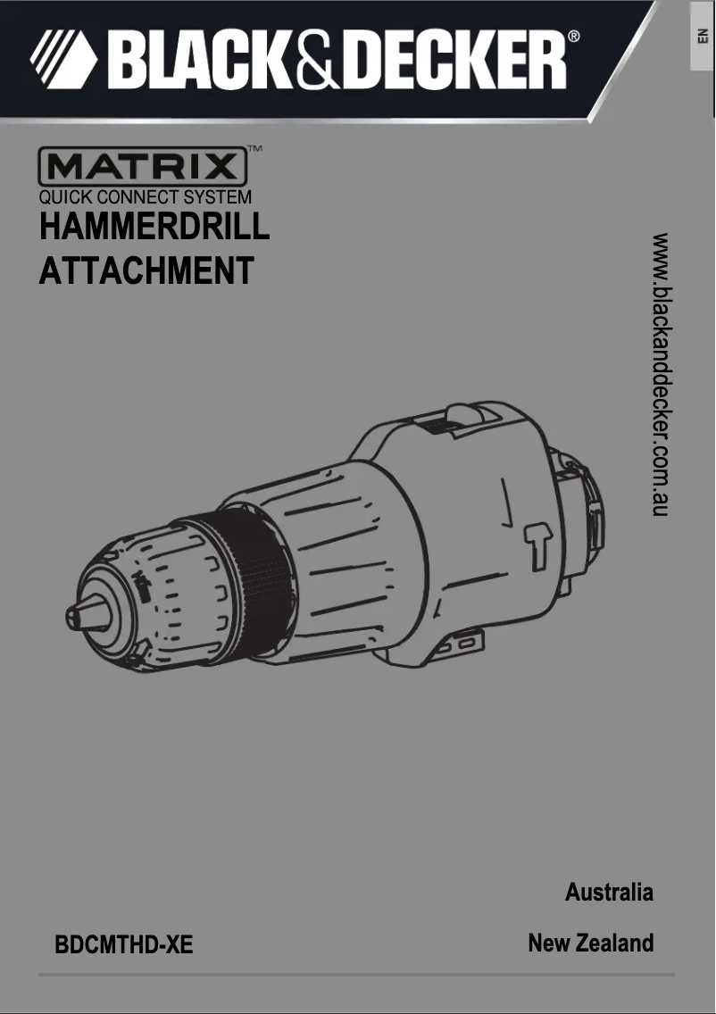 Página 1 del manual Manual de usuario Black & Decker BDCMTHD