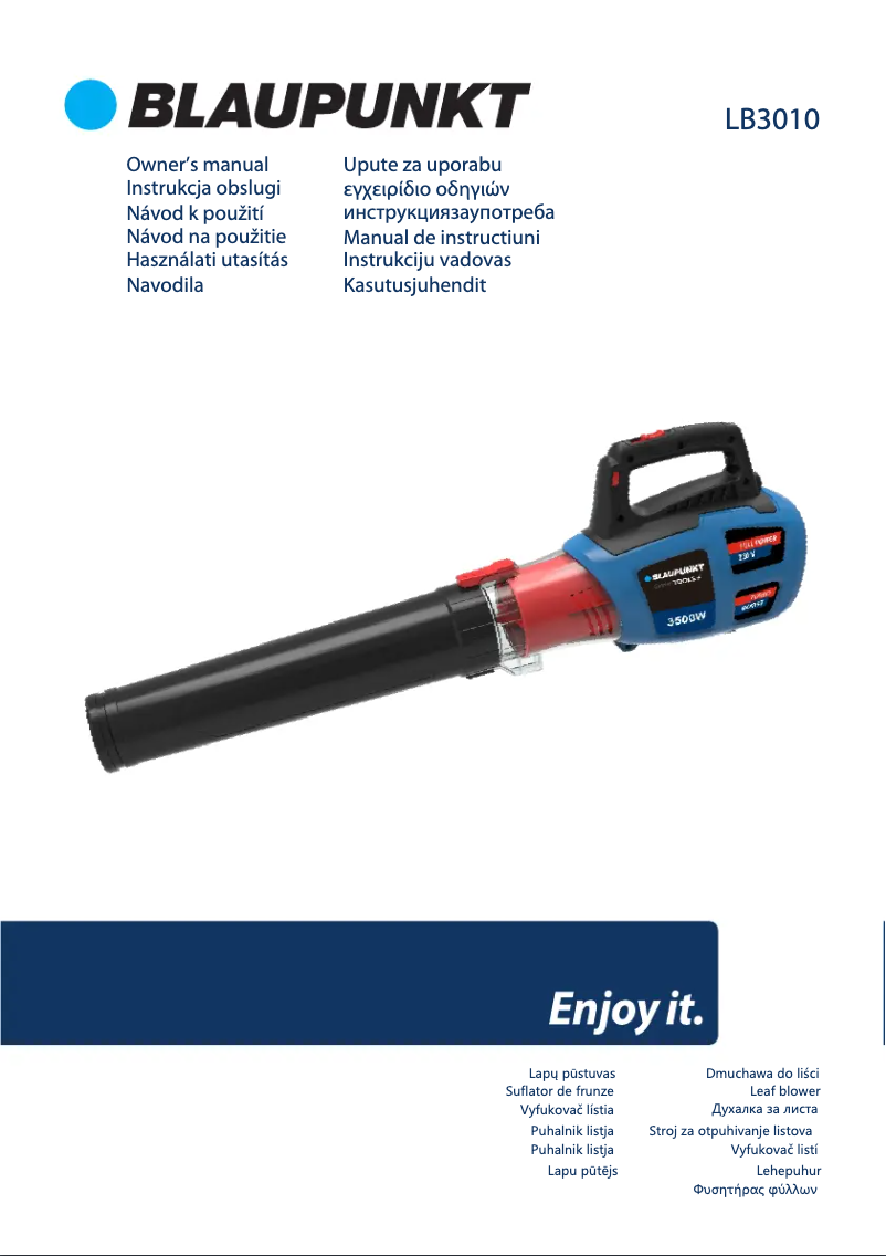 Image de la première page du manuel de l'appareil LB3010