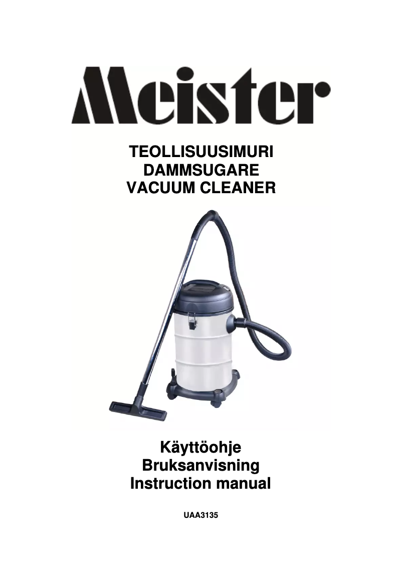 Page 1 de la notice Manuel utilisateur Meister Craft UAA3135