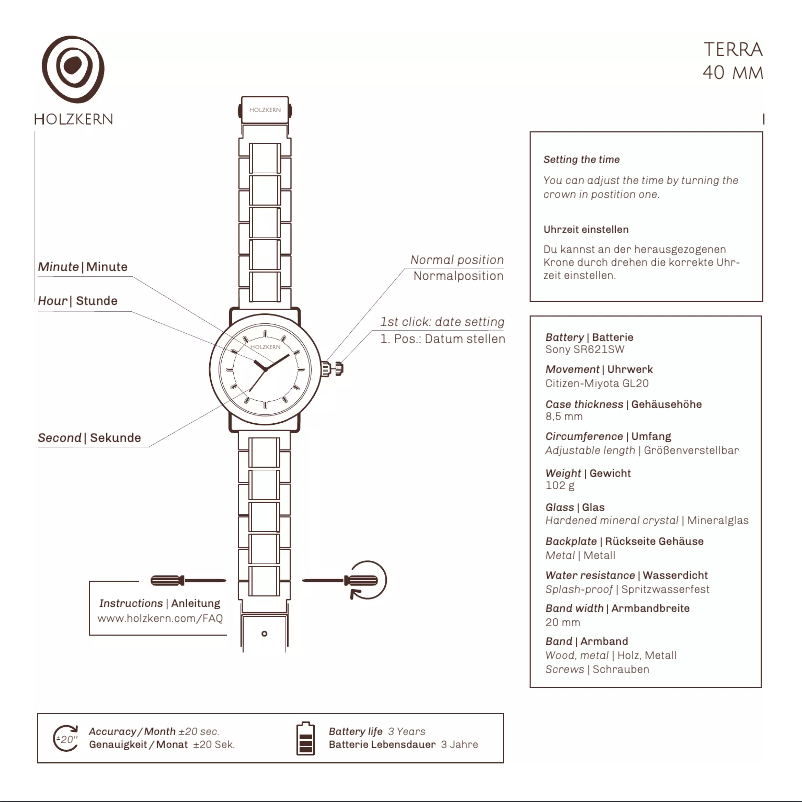 Image de la première page du manuel de l'appareil Voronya