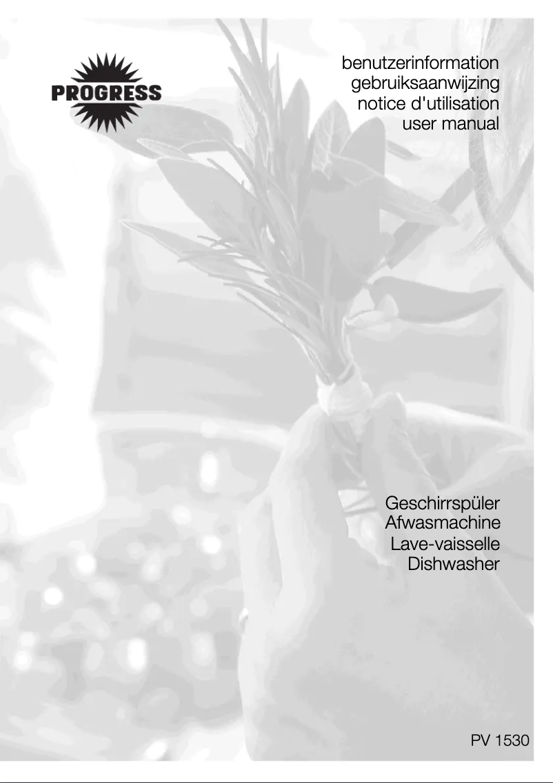 Page 1 de la notice Manuel utilisateur Progress PV1530