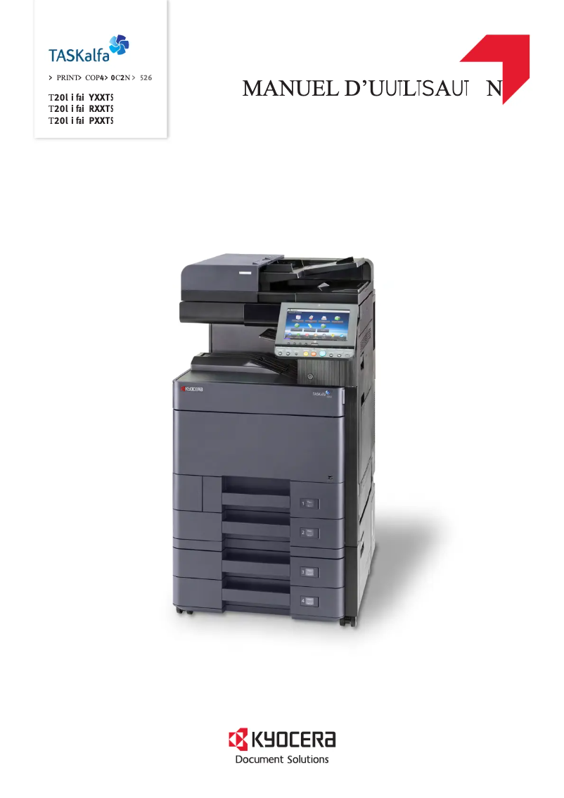 Image de la première page du manuel de l'appareil TASKalfa 6002i