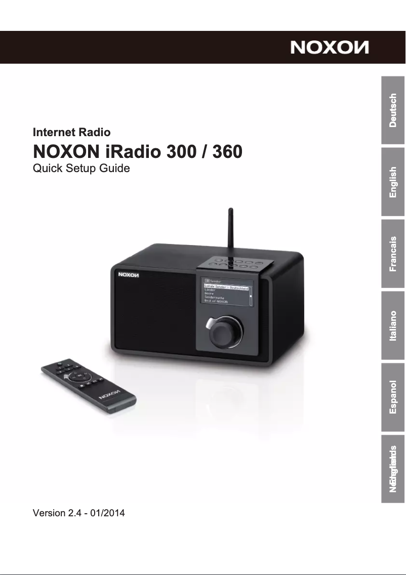 Page n°1 - Manuel utilisateur Noxon iRadio 360