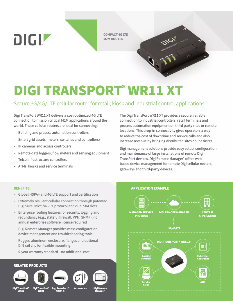 Image de la première page du manuel de l'appareil WR11-M600-DE1-XB
