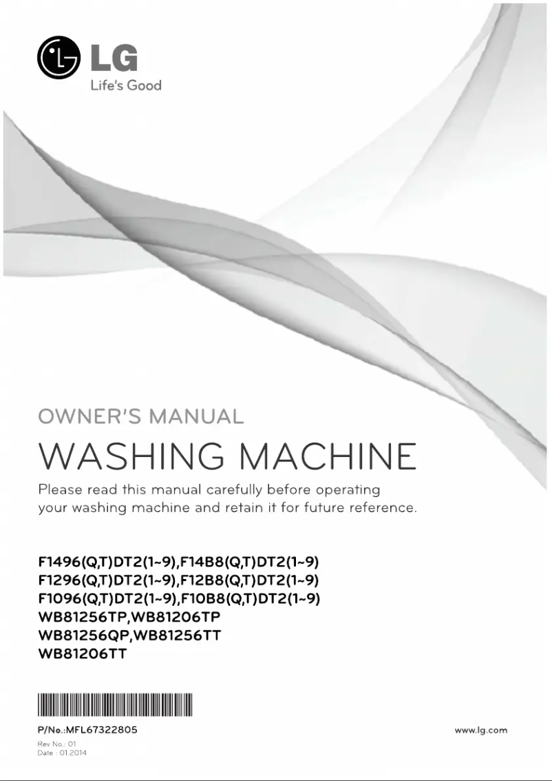 Page n°1 - Manuel utilisateur LG F1296TDT24