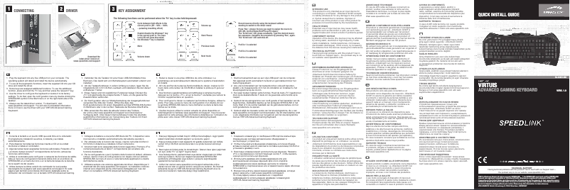 Página 1 del manual Manual de usuario Speed-Link VIRTUIS