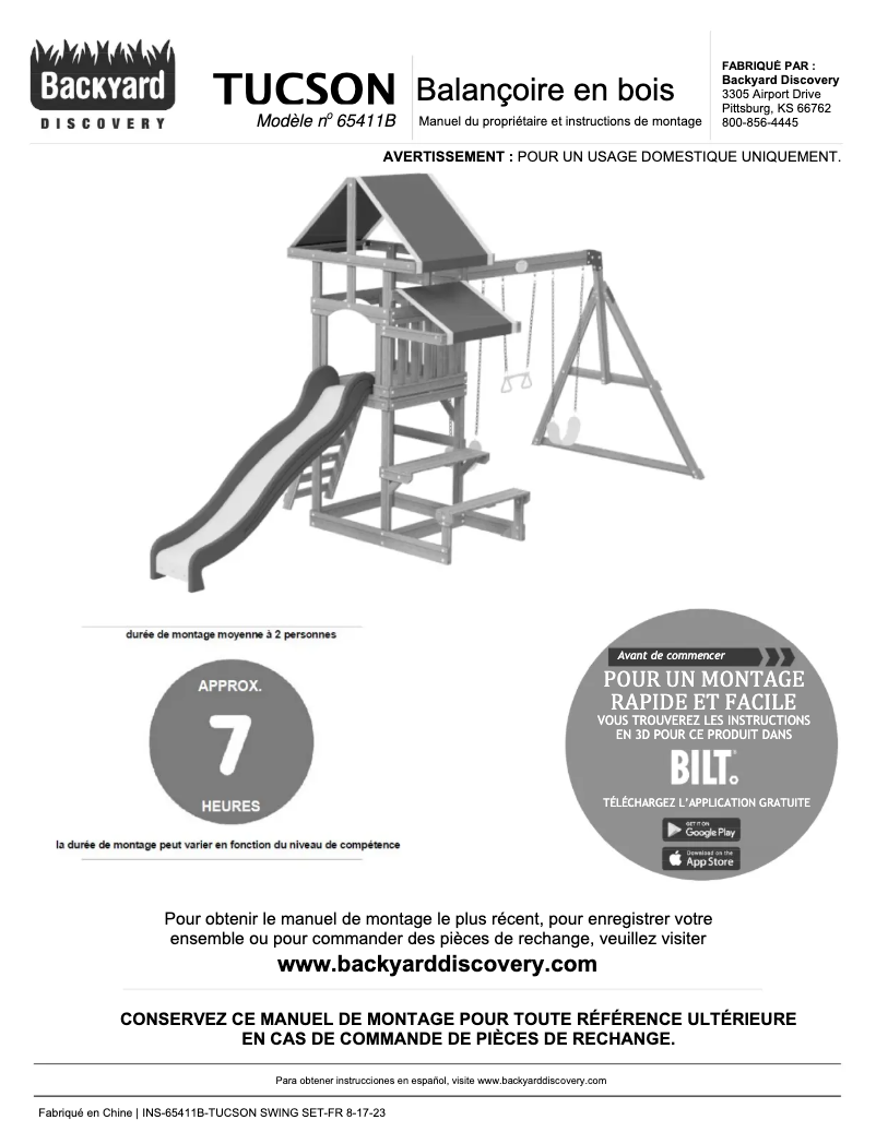 Image de la première page du manuel de l'appareil Tucson