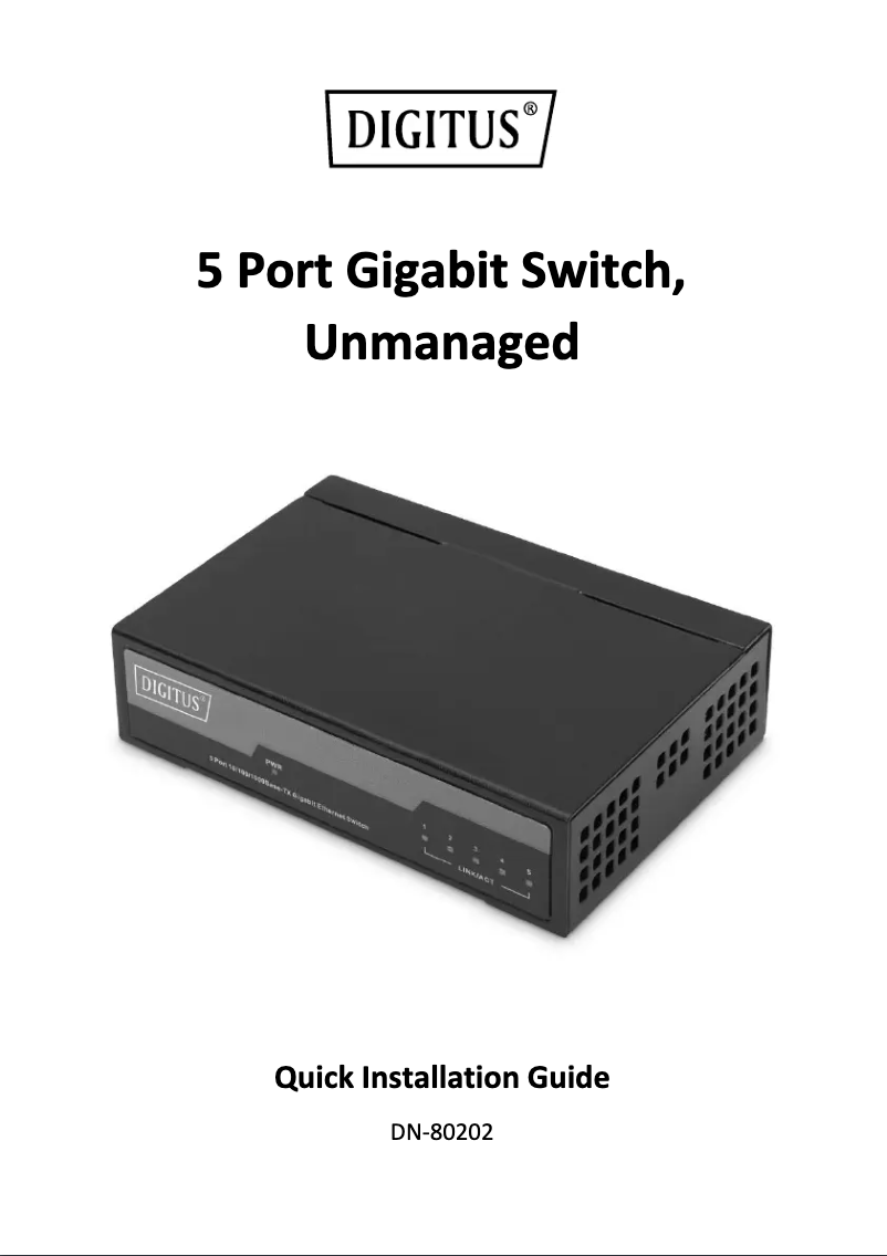 Page n°1 - Mode d'emploi Digitus DN-80202