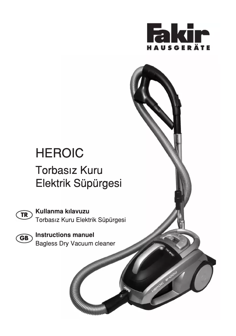 Page n°1 - Manuel utilisateur Fakir Heroic
