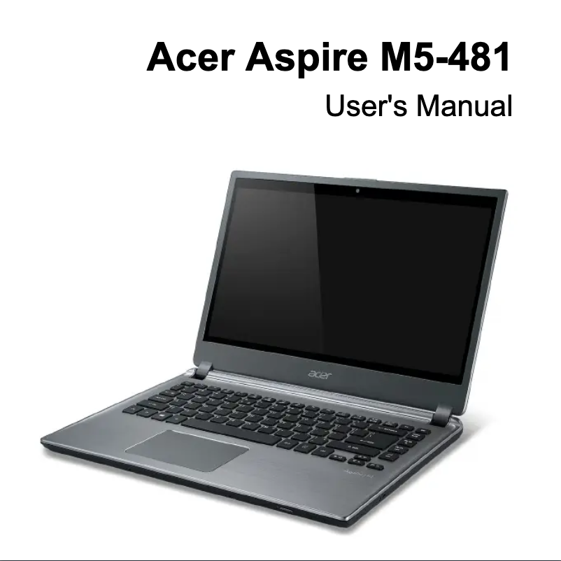 Página 1 del manual Manual de usuario Acer Aspire M5-481