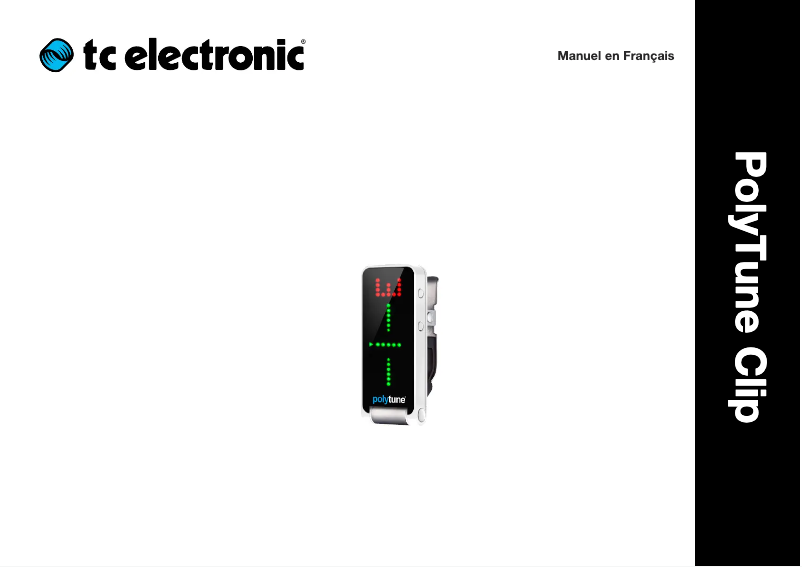 Page 1 of the manual User Manual TC Electronic PolyTune Clip