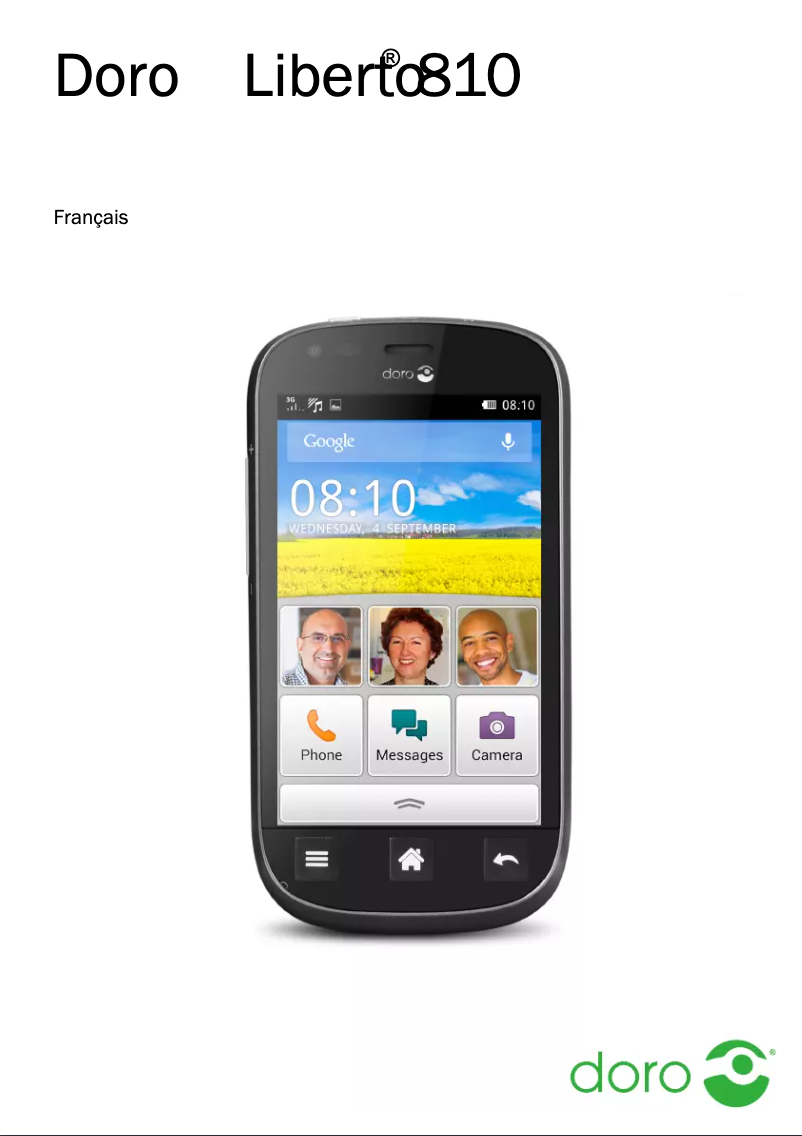 Page 1 de la notice Manuel utilisateur Doro Liberto 810