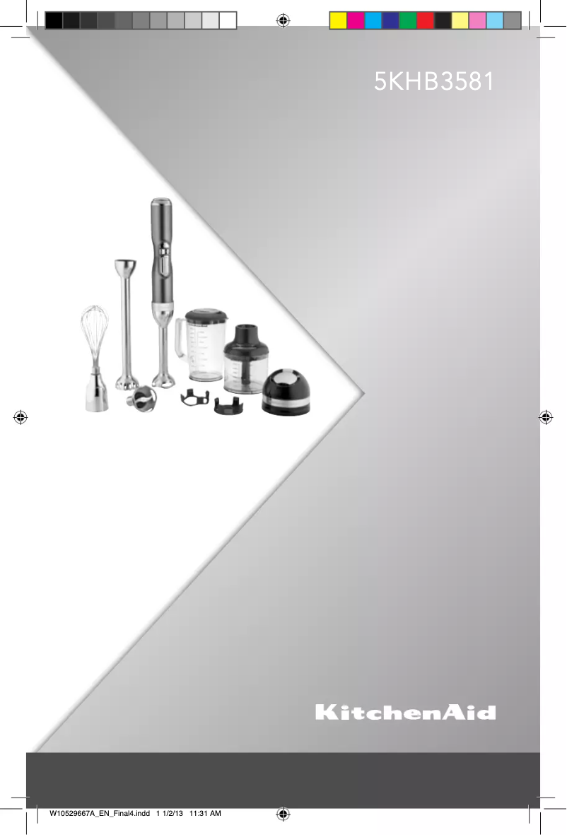 Image de la première page du manuel de l'appareil 5KHB3581