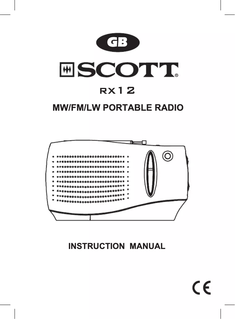 Page 1 de la notice Manuel utilisateur Scott Xanab