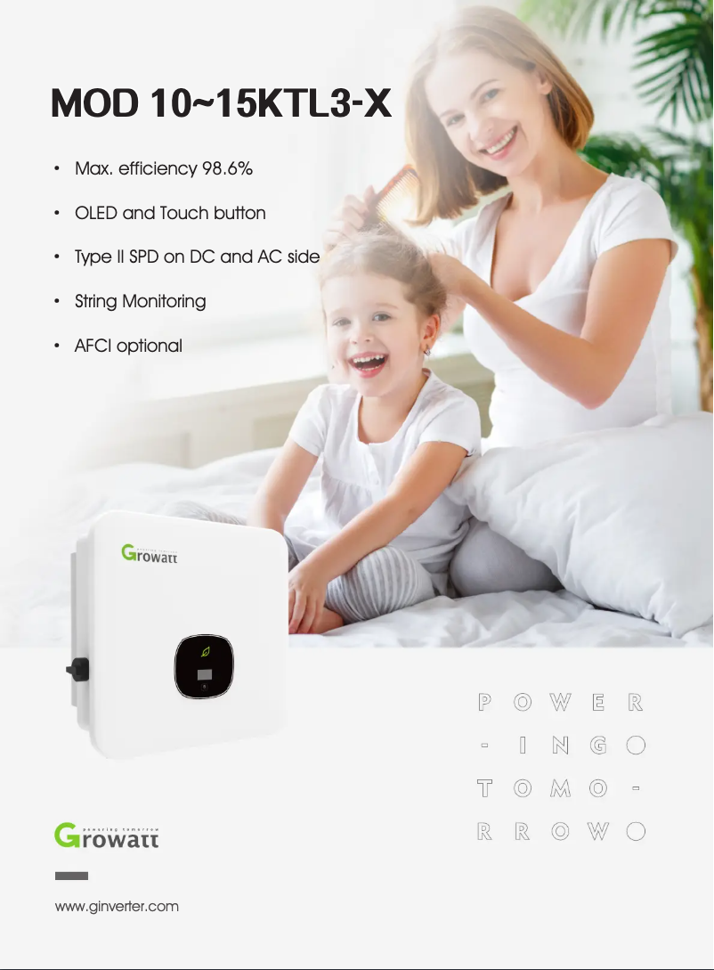 Image de la première page du manuel de l'appareil MOD 10KTL3-X