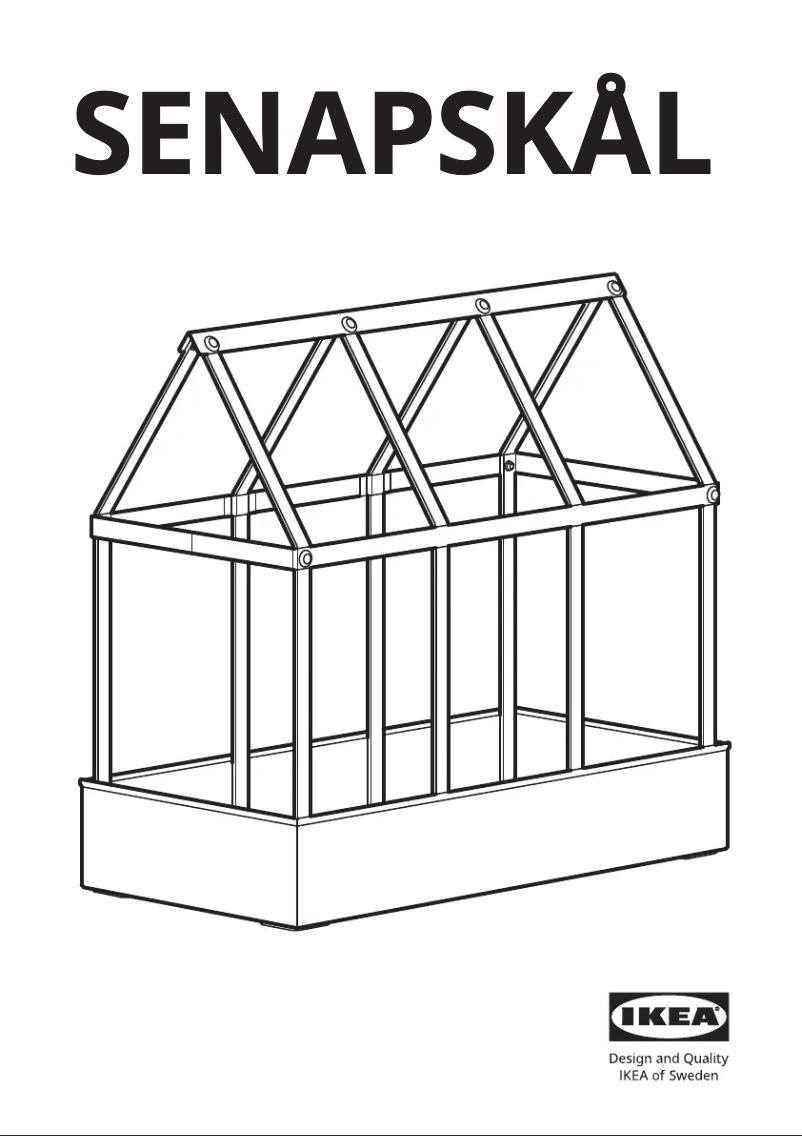 Imagen de la primera página del manual del dispositivo SENAPSKÅL 404.783.73