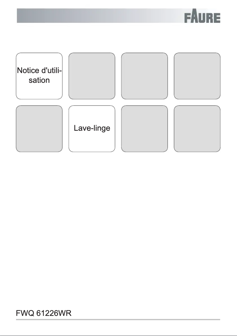 Image de la première page du manuel de l'appareil FWQ61226WR