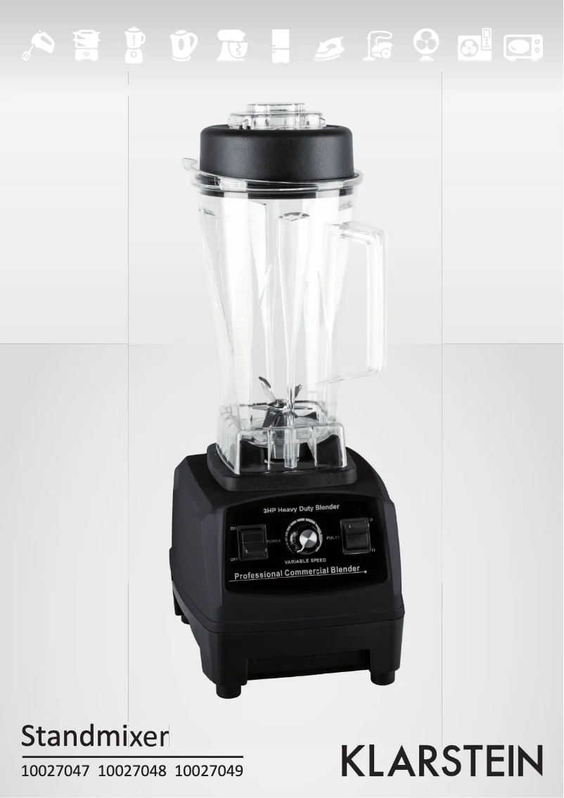 Page 1 de la notice Manuel utilisateur Klarstein 60001594