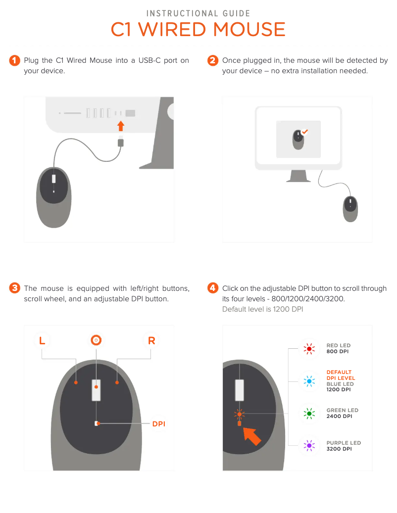 Página 1 del manual Manual de instrucciones Satechi C1