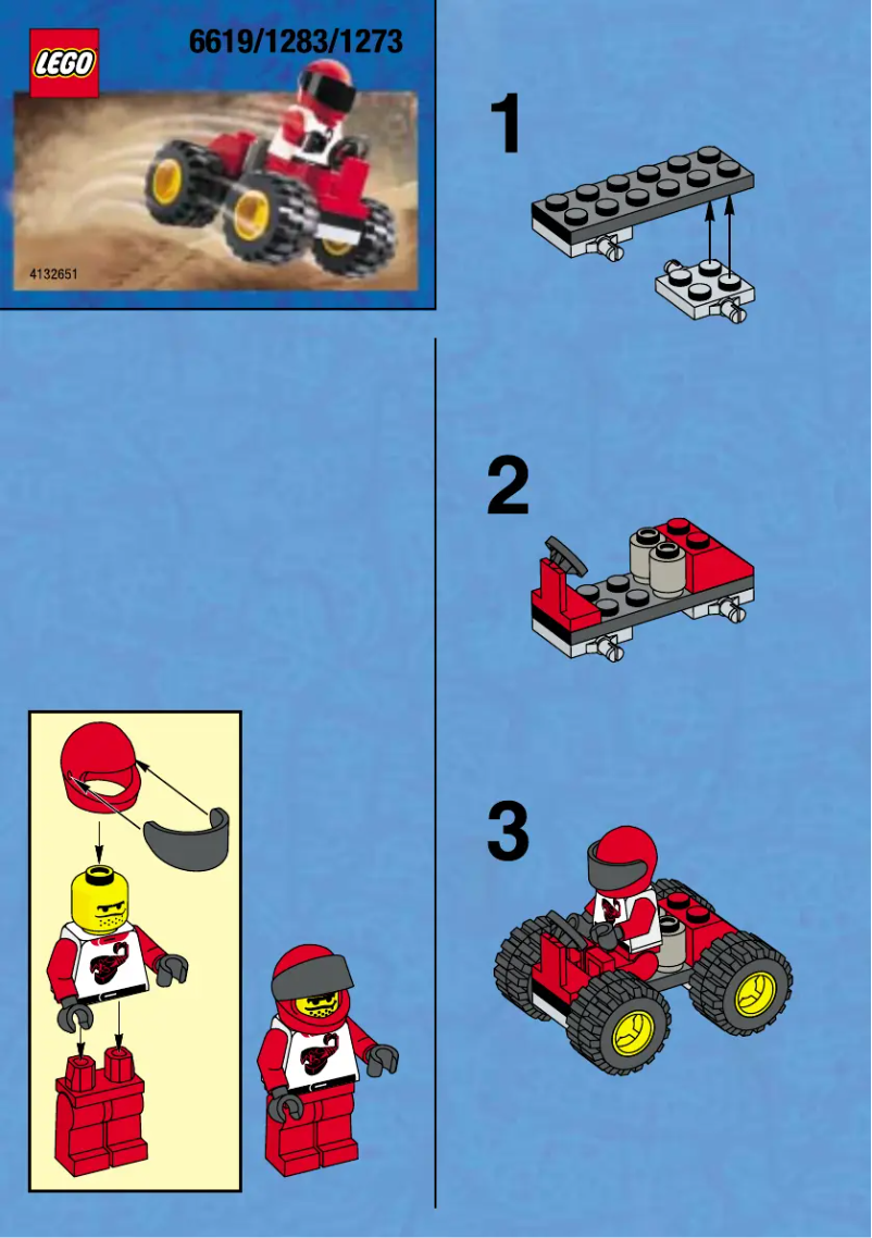 Page 1 de la notice Manuel utilisateur Lego ROUGH RIDER (OLD 6619)