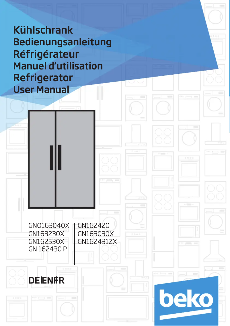 Image de la première page du manuel de l'appareil GNO163040X