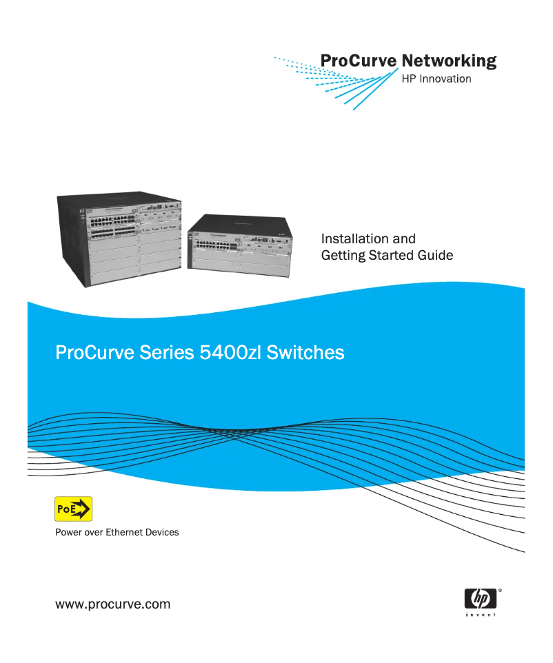 Page 1 de la notice Manuel utilisateur HP ProCurve 5400zl