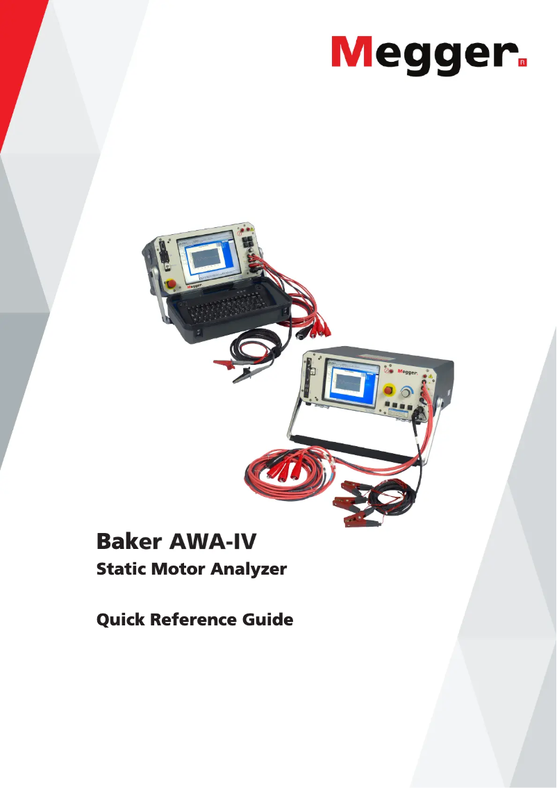 Image de la première page du manuel de l'appareil Baker AWA-IV