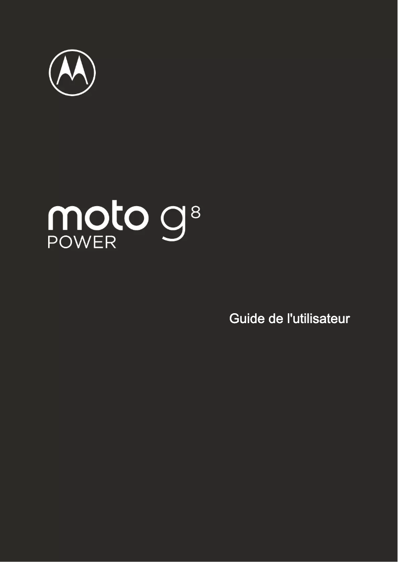Page 1 de la notice Manuel utilisateur Motorola Moto G8 Power
