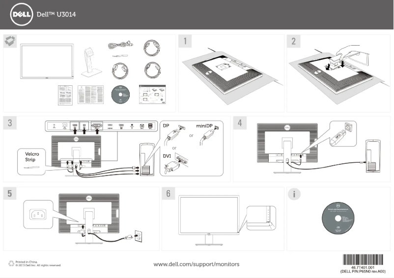 Page 1 de la notice Manuel utilisateur Dell UltraSharp U3014