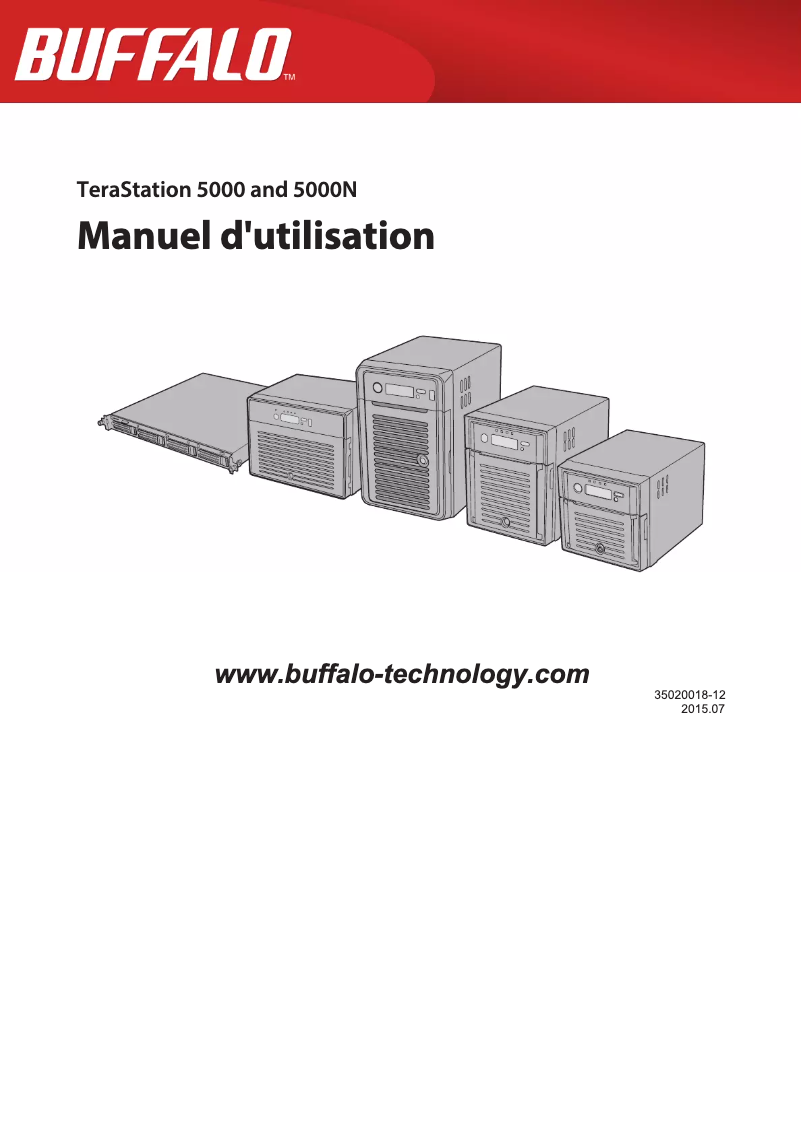 Page 1 de la notice Manuel utilisateur Buffalo TeraStation 5800DWR
