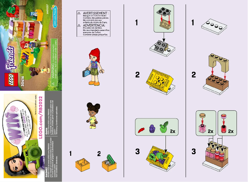 Page 1 de la notice Manuel utilisateur Lego Friends 30416