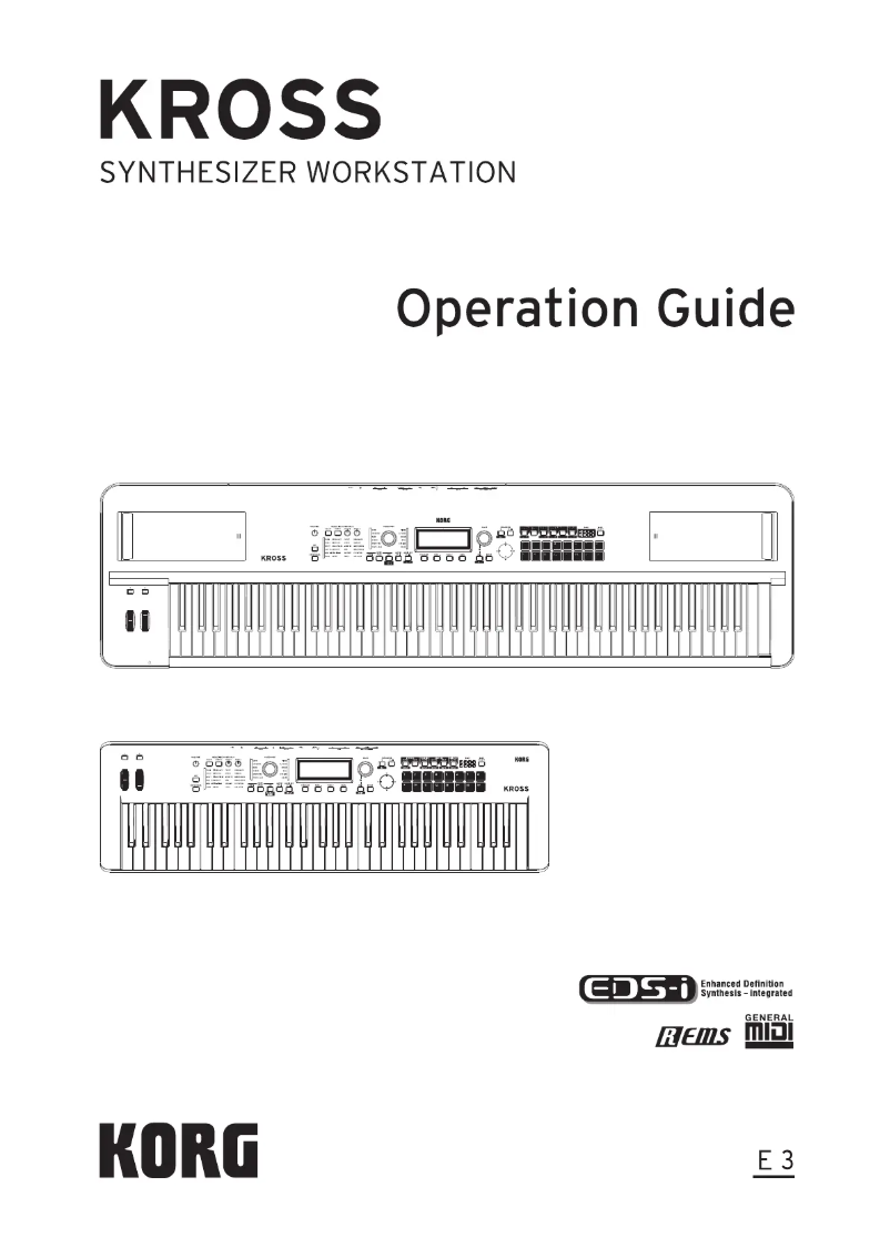 Page 1 de la notice Manuel utilisateur Korg KROSS 2