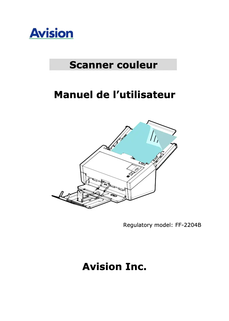 Page 1 de la notice Manuel utilisateur Avision AD360GWN