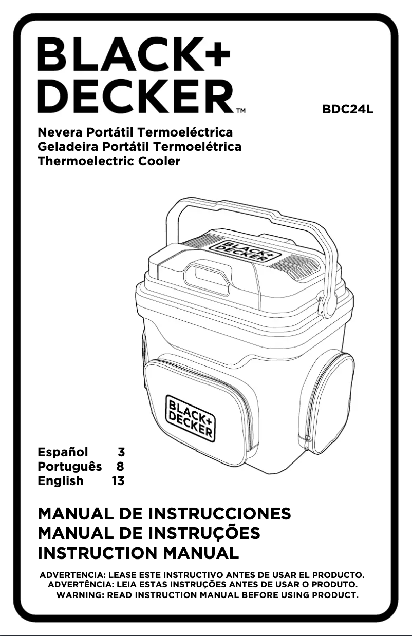 Page n°1 - Manuel utilisateur DeWalt BDC24L