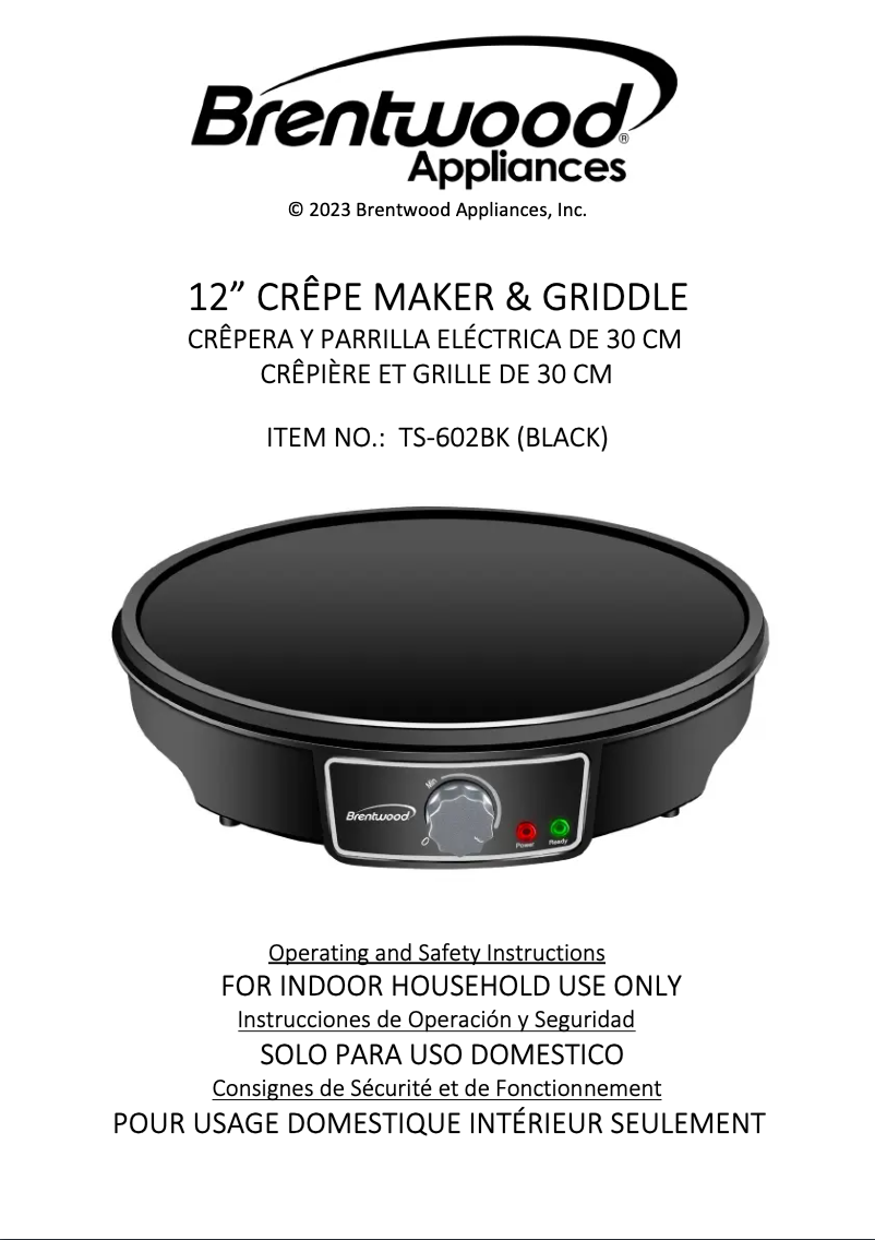 Página 1 del manual Manual de usuario Brentwood TS-602BK