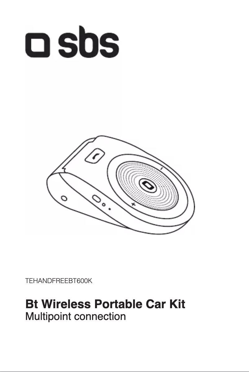 Image de la première page du manuel de l'appareil Bt Wireless Portable Car Kit