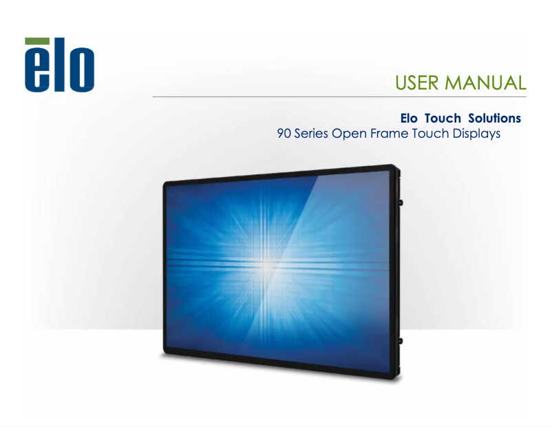 Page 1 de la notice Manuel utilisateur Elo E198236